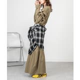 ダブルフリル長袖ワンピース | atONE | 詳細画像30 