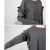 ダブルフリル長袖ワンピース | atONE | 詳細画像38 