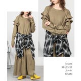 ダブルフリル長袖ワンピース | atONE | 詳細画像4 