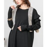 ダブルフリル長袖ワンピース | atONE | 詳細画像6 