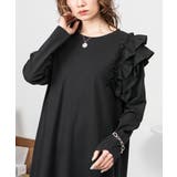 片袖フリルワンピース | atONE | 詳細画像3 