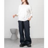 バックダブル長袖Tシャツ | atONE | 詳細画像14 