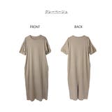 袖タックバルーンスリーブ半袖ワンピース | atONE | 詳細画像27