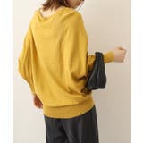 Vネックドルマン綿ニット プルオーバー セーター | atONE | 詳細画像24