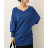 Vネックドルマン綿ニット プルオーバー セーター | atONE | 詳細画像26