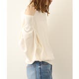 Vネックドルマン綿ニット プルオーバー セーター | atONE | 詳細画像38