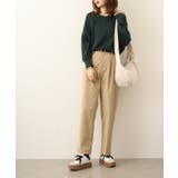 Vネックドルマン綿ニット プルオーバー セーター | atONE | 詳細画像45