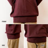 Vネックドルマン綿ニット プルオーバー セーター | atONE | 詳細画像12