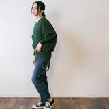 Vネックドルマン綿ニット プルオーバー セーター | atONE | 詳細画像26
