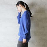 Vネックワイドリブ綿ニット | atONE | 詳細画像13