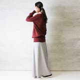 Vネックワイドリブ綿ニット | atONE | 詳細画像30