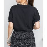 Vネックドルマン半袖綿ニット セーター カーディガン | atONE | 詳細画像12 