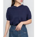 Vネックドルマン半袖綿ニット セーター カーディガン | atONE | 詳細画像16 