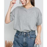 Vネックドルマン半袖綿ニット セーター カーディガン | atONE | 詳細画像24 