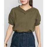 Vネックドルマン半袖綿ニット セーター カーディガン | atONE | 詳細画像30 