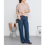 Vネックドルマン半袖綿ニット セーター カーディガン | atONE | 詳細画像41 