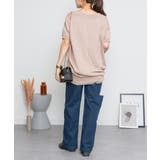 Vネックドルマン半袖綿ニット セーター カーディガン | atONE | 詳細画像43 