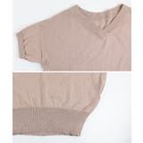 Vネックドルマン半袖綿ニット セーター カーディガン | atONE | 詳細画像63 