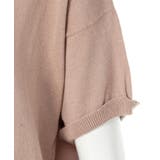 Vネックドルマン半袖綿ニット セーター カーディガン | atONE | 詳細画像14