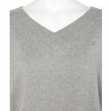 Vネックドルマン半袖綿ニット セーター カーディガン | atONE | 詳細画像24