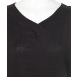 Vネックドルマン半袖綿ニット セーター カーディガン | atONE | 詳細画像8