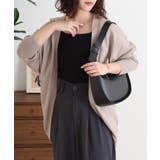 グレーベージュ | 綿ニットドルマンカーディガン トップス 夏服 | atONE