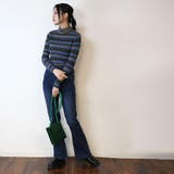 マルチリブボーダータートルニット | atONE | 詳細画像15