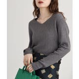 Vネックリブニット | atONE | 詳細画像61 