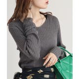 Vネックリブニット | atONE | 詳細画像63 