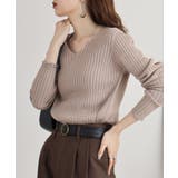 Vネックリブニット | atONE | 詳細画像68 