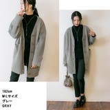 ボリュームスリーブ前開きカーディガン | atONE | 詳細画像4