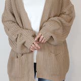 ビッグシルエットボリュームスリーブカーディガン | atONE | 詳細画像17