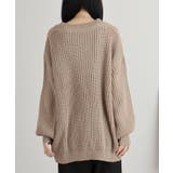 ビッグシルエットボリュームスリーブカーディガン | atONE | 詳細画像34