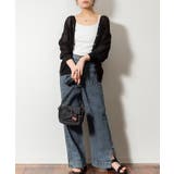 メッシュ編みVネックカーディガン サマーニット | atONE | 詳細画像11