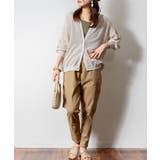 メッシュ編みVネックカーディガン サマーニット | atONE | 詳細画像18