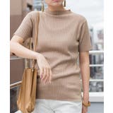 プチハイネックハーフスリーブサマーニット | atONE | 詳細画像21 