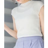 プチハイネックフレンチスリーブサマーニット | atONE | 詳細画像10 