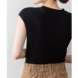 プチハイネックフレンチスリーブサマーニット | atONE | 詳細画像16 