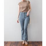 プチハイネックフレンチスリーブサマーニット | atONE | 詳細画像25 