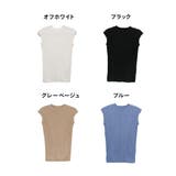 プチハイネックフレンチスリーブサマーニット | atONE | 詳細画像35 