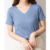 Vネックハーフスリーブサマーニット | atONE | 詳細画像14