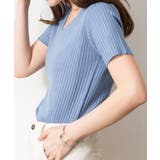 Vネックハーフスリーブサマーニット | atONE | 詳細画像16