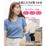 Vネックハーフスリーブサマーニット | atONE | 詳細画像1