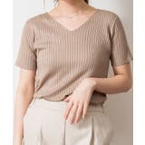 Vネックハーフスリーブサマーニット | atONE | 詳細画像21