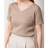 Vネックハーフスリーブサマーニット | atONE | 詳細画像23