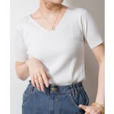 Vネックハーフスリーブサマーニット | atONE | 詳細画像28