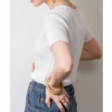 Vネックハーフスリーブサマーニット | atONE | 詳細画像30