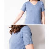 Vネックハーフスリーブサマーニット | atONE | 詳細画像38