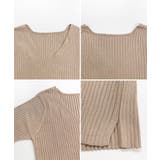 Vネックハーフスリーブサマーニット | atONE | 詳細画像40