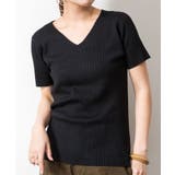 Vネックハーフスリーブサマーニット | atONE | 詳細画像7